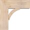 Ekena Millwork Thorton Block Smooth Bracket w/ Offset Brace, Douglas Fir, 7 1/2"W x 20"D x 20"H BKT0806X20X20THR05SDF - alternate 2